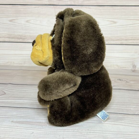 VTG Hound Puppy Dog Plush Brown 8” Stuffed Animal Sad Eyes 70s MTY International - Picture 3 of 12